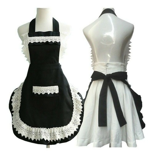 French style maid apron - maid, white