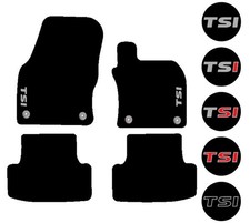 Fits Skoda Karoq 2017 onwards Black Tailored Car Mats TSI Badge/Motif/Embroidery