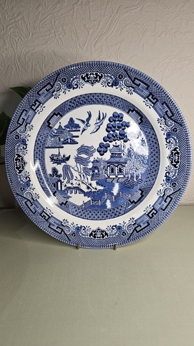 Churchill blue willow dinner - blue,