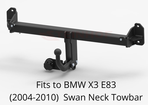 Swan neck tow - bar, for