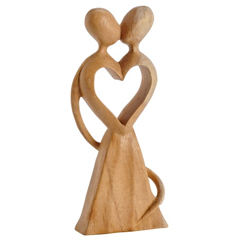 Lovers heart ornament - w/,