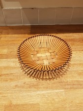 Vintage Wooden Fruit Bowl