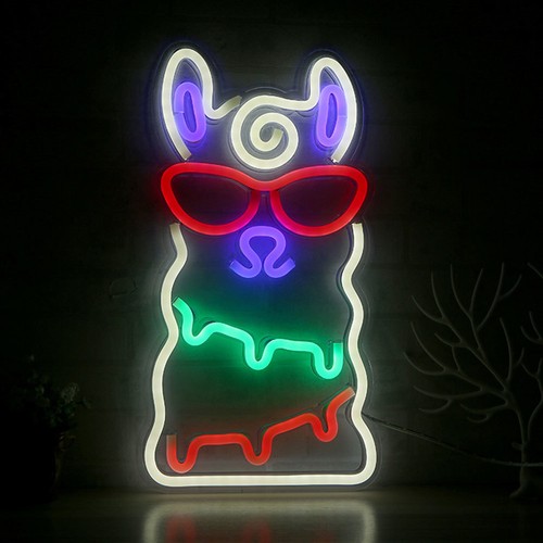 Night light alpaca shaped lamp - night,
