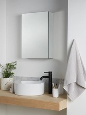 John Lewis Single Mirror Bathroom Cabinet 65 x 45cm {Wear/Missing Items] B+