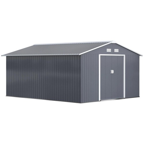 13x11ft metal garden shed - 13x11ft,