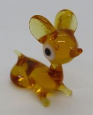 Murano orange amber glass