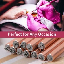 4/610/15PCS Manicure Tools Nail Art Stamp Pen Set Nail Decoration Tool