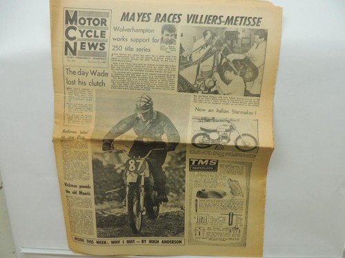 Jan 1967 motor cycle - motor, news