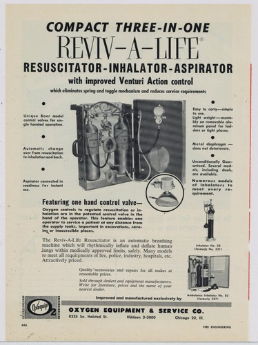 1958 oxygen equipment - 1958, &