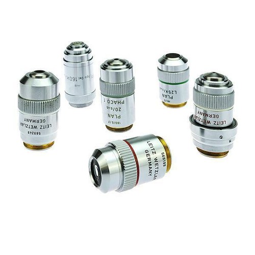 Leica and leitz microscope - and,