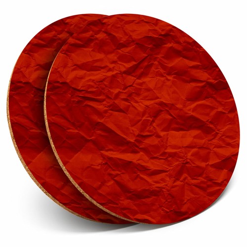 Coasters crumpled red - 2, x