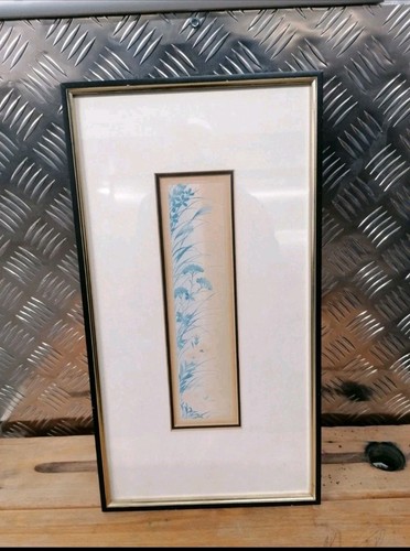 Japanese woodblock floral - woodblock,