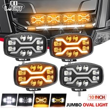 4X 12v 24v 10" Jumbo Oval LED