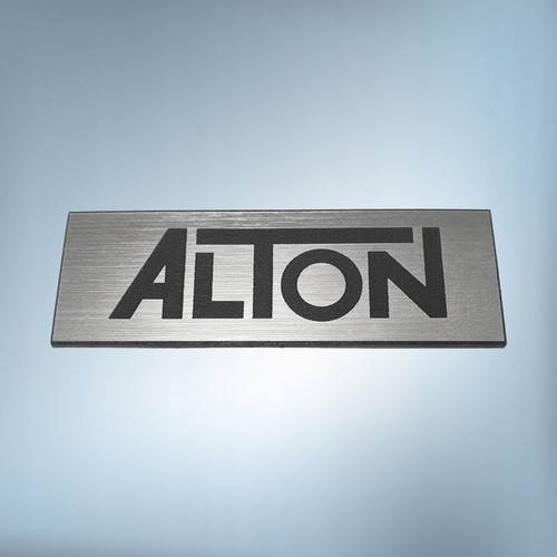 Alton 120x40mm sreb emblemat - alton, sreb.