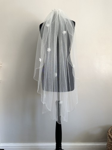 Flowers wedding veil - 3d,