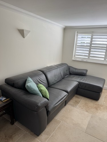 Natuzzi grey leather electric - leather,