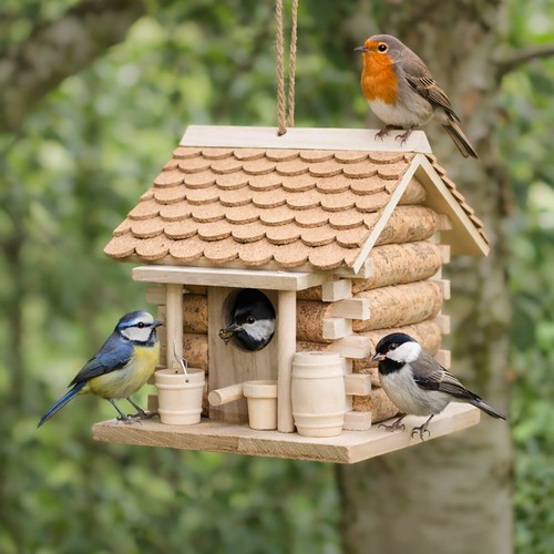Wine cork bird - nest, house