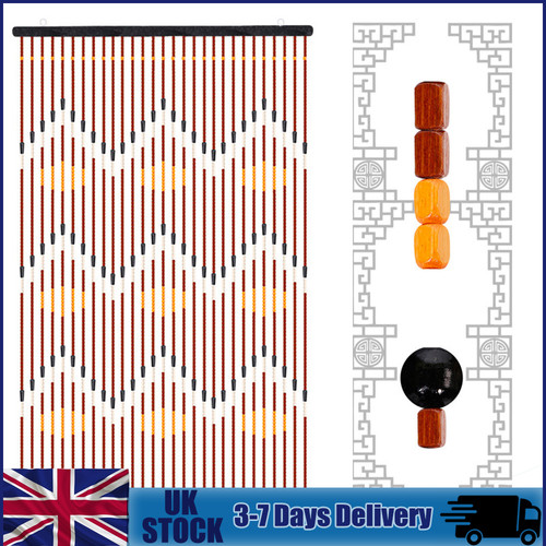 Bamboo wood beaded door - beaded,