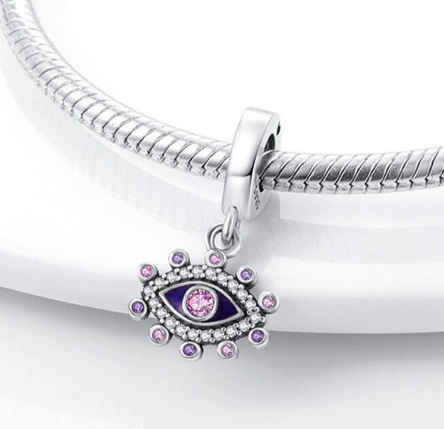 Hamsa evil eye purple - hamsa,