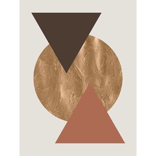 Triangles And Circle Gold