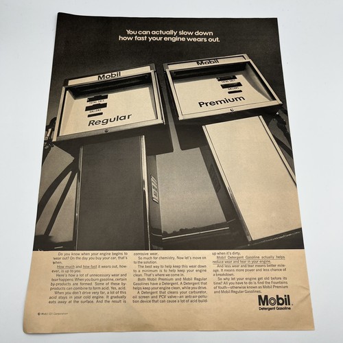 Mobil detergent gasoline 1969 - mobil,