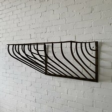 Antique Wrought Iron Wall Mounted Hay Rack