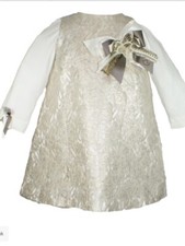 Little Darlings Gold dress age 4