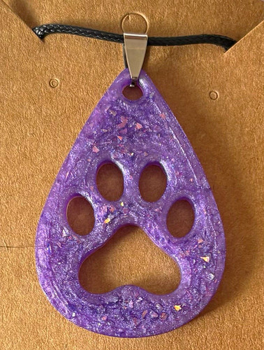 Handmade purple resin teardrop - handmade,