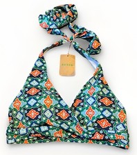 BODEN MULTICOLOURED HALTERNECK