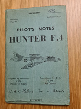 V RARE ORIGINAL HAWKER HUNTER