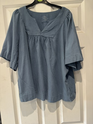 Marks spencer linen blue - &,