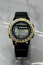 Vintage Pulsar Sport W359-5A00 Stainless Alarm/Chrono LCD Watch-Excellent!