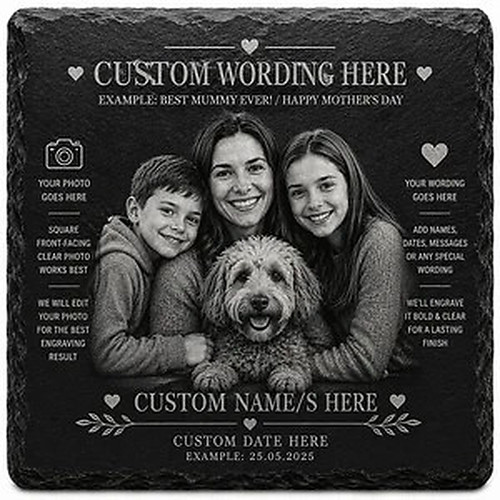 Personlized photo engraving - personlized, photo's