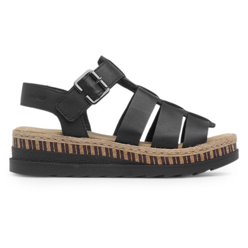 Rieker womens sandals black - rieker,