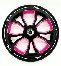Zinc Verge Pro Foldable Scooter FRONT WHEELS Black Pink Used Bearings Included