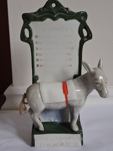 Vintage ceramic donkey - vintage,