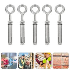  5 Pcs Stainless Steel Anchor Hook Bolts for Concrete Expansion Screw