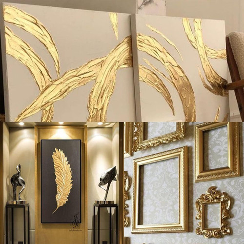 Acrylic paint metallic - paint, gold