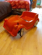 RARE Vintage 1970s Tri-ang Plastic Chubby Motor Kids Childs Red Pedal Car