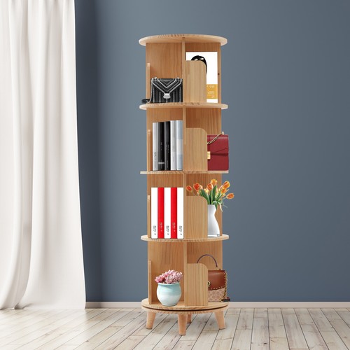 4tier wooden rotating - wooden,
