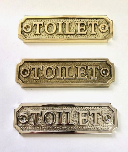 Toilet door room sign plaque - toilet,