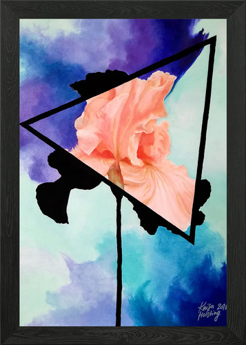 Ironic iris framed wall art - iris,