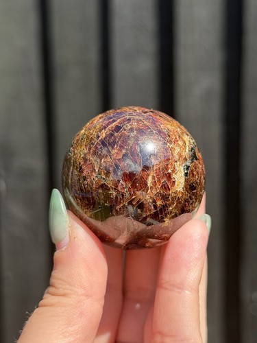 Gemmy garnet sphere crystal - garnet,