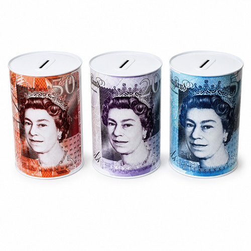Large coin money tin - coin,