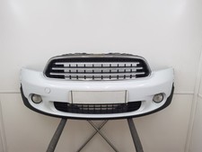BMW MINI COUNTRYMAN R60 COMPLETE FRONT BUMPER WITH GRILLE & FOGS WHITE 2010-2016