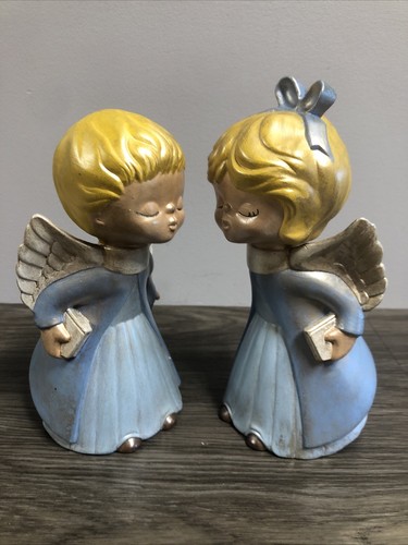 Vintage ceramic kissing boy - ceramic,