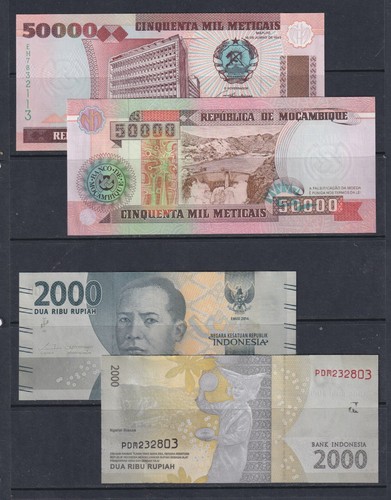 Worldwide aunc unc banknotes - worldwide, aunc/unc