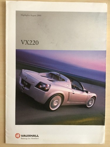 Vauxhall vx220 car - vauxhall, brochure