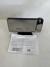 LED Digital Projector Rotatable Projection Snooze Dual Alarm Clock FM Radio USB