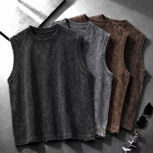 Men oversized tank - men's, top
